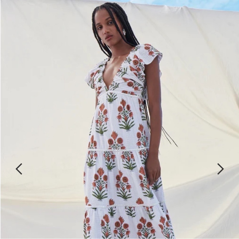 Saylor Sallyann Maxi Dress in Poppy Fields Size XS